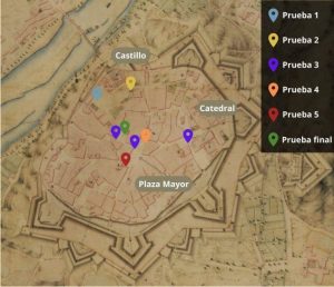Conjura ciudad rodrigo Mapa Gymkana