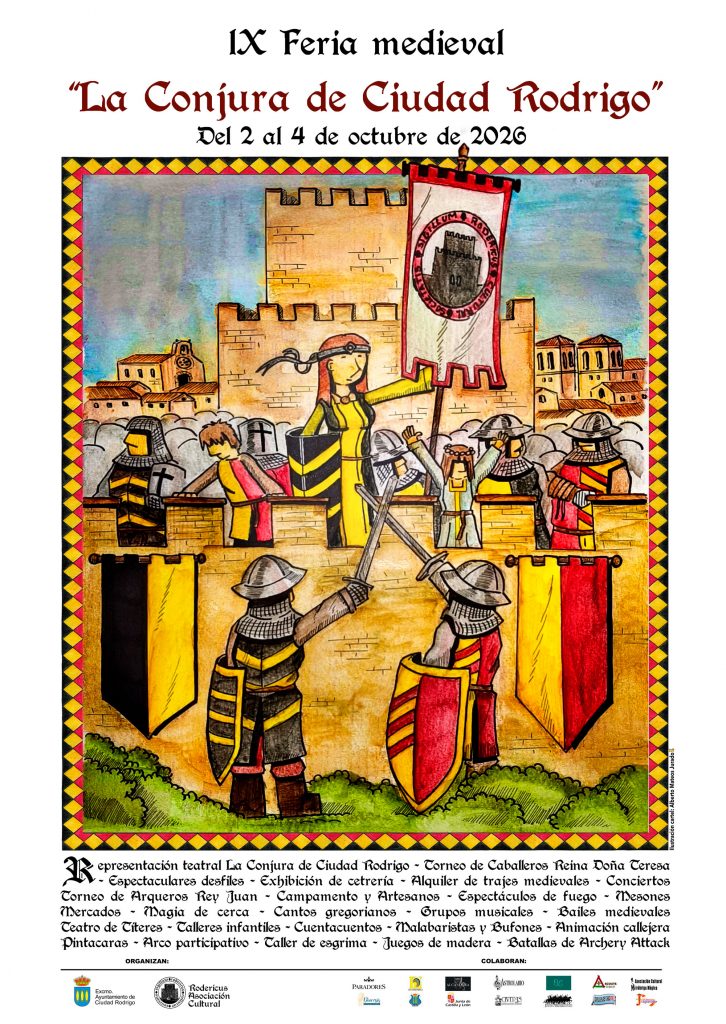 Cartel de La Conjura de Ciudad Rodrigo y Feria Medieval 2026